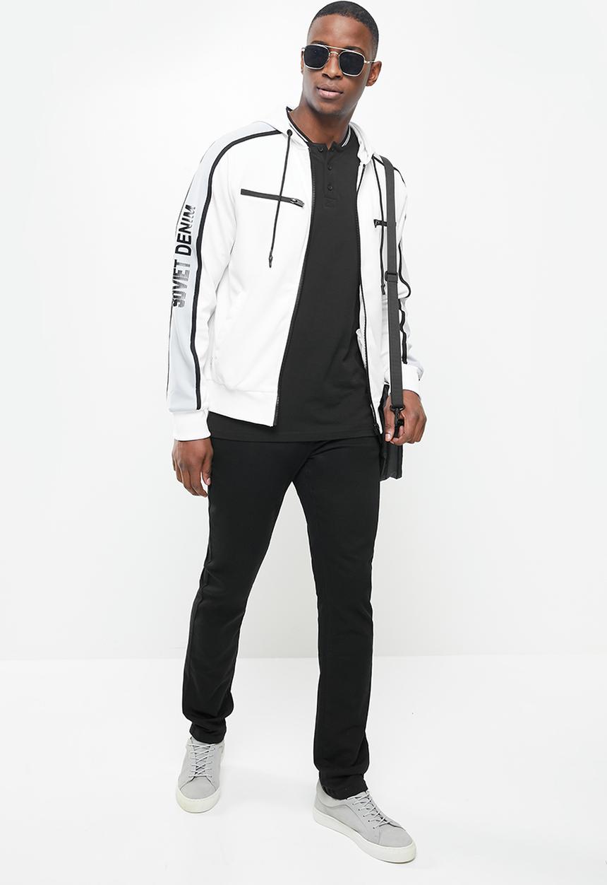 SOVIET - Strikers #9 mens basic skinny denim - black
