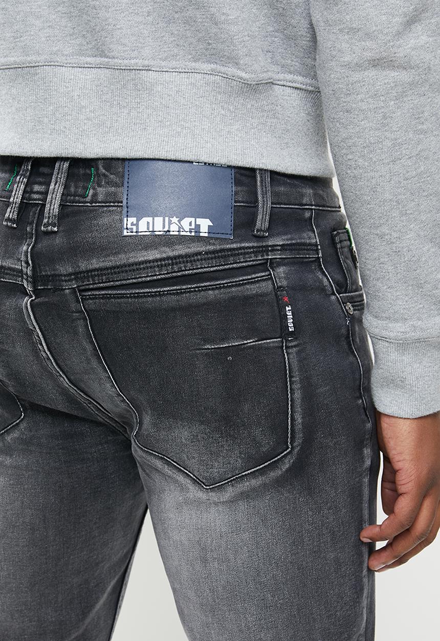 SOVIET - Sterling slim leg fashion denim - charcoal