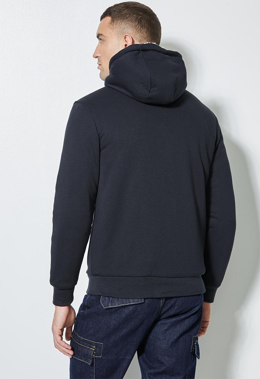 Superbalist - Stockton sherpa lined hoodie - navy