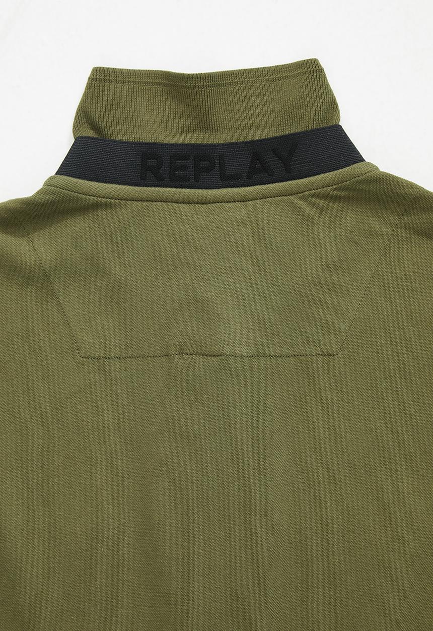 Replay - Replay long sleeve golfer - olive