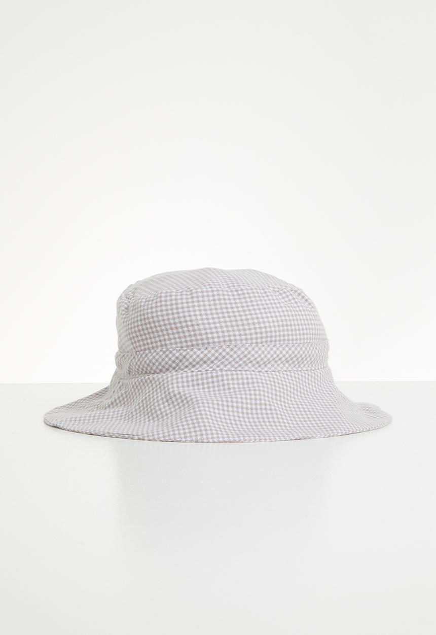 Freya Hats  - Kids bucket hat - stone & white