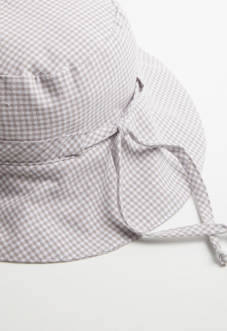 Freya Hats  - Kids bucket hat - stone & white