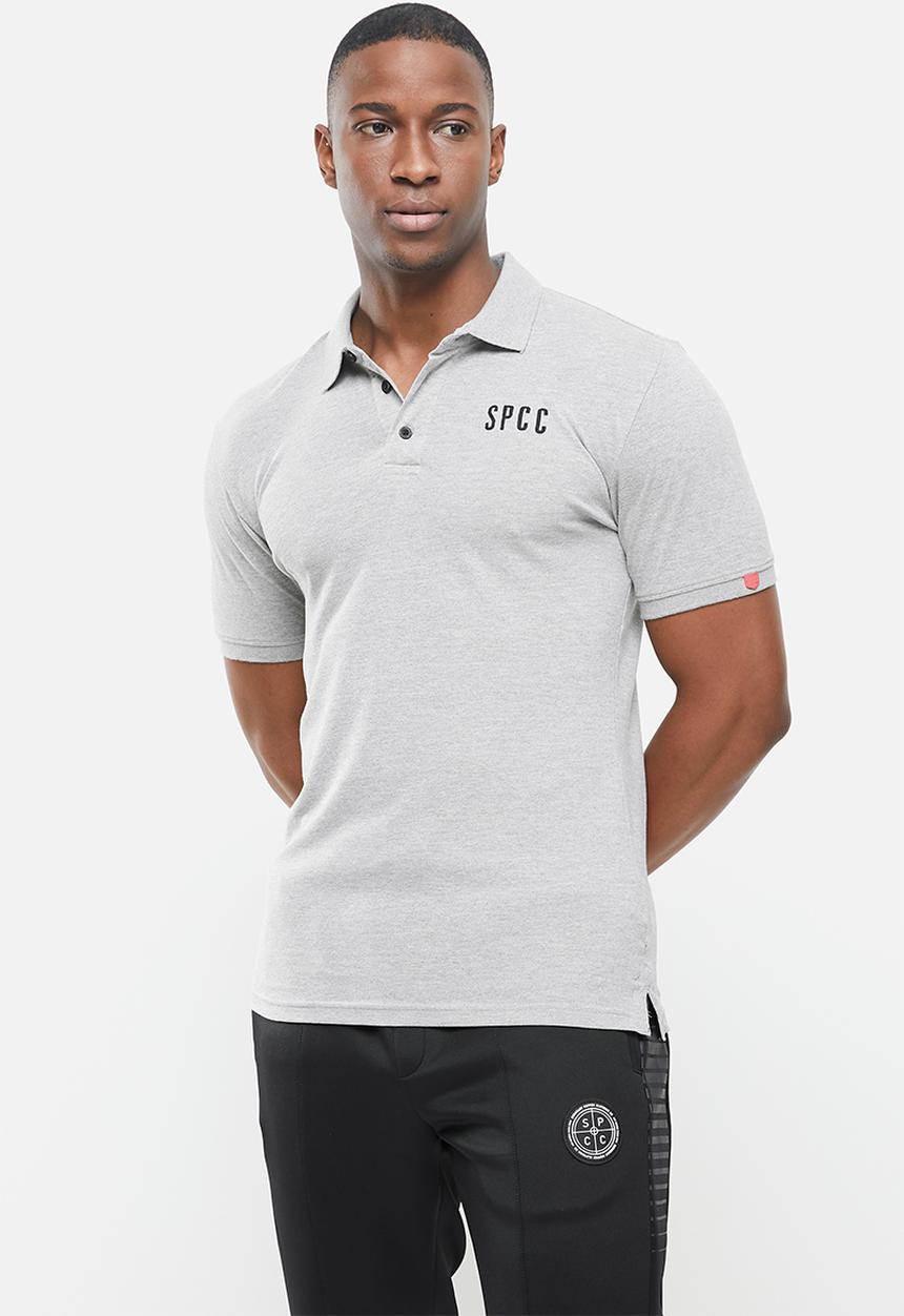 S.P.C.C - Camara side slit straight hem polo - grey 