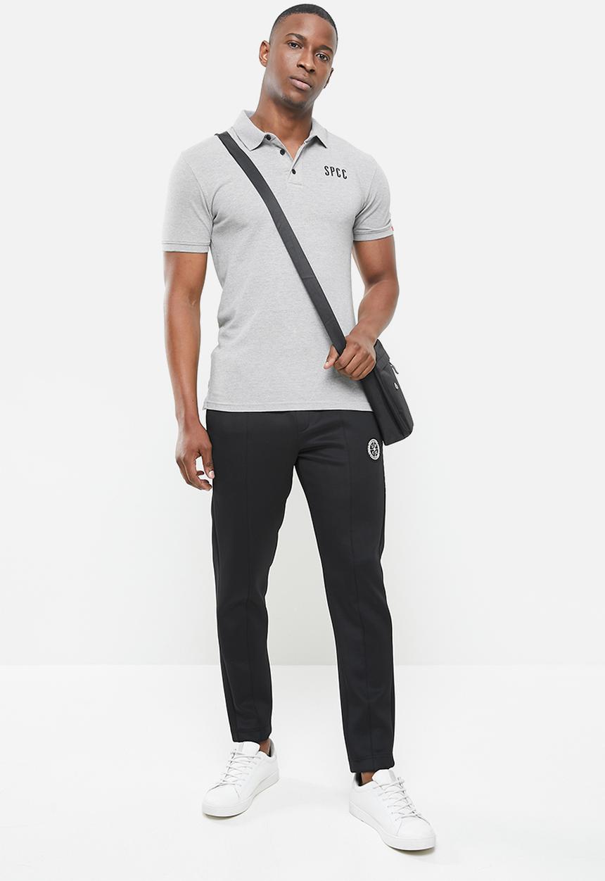 S.P.C.C - Camara side slit straight hem polo - grey 