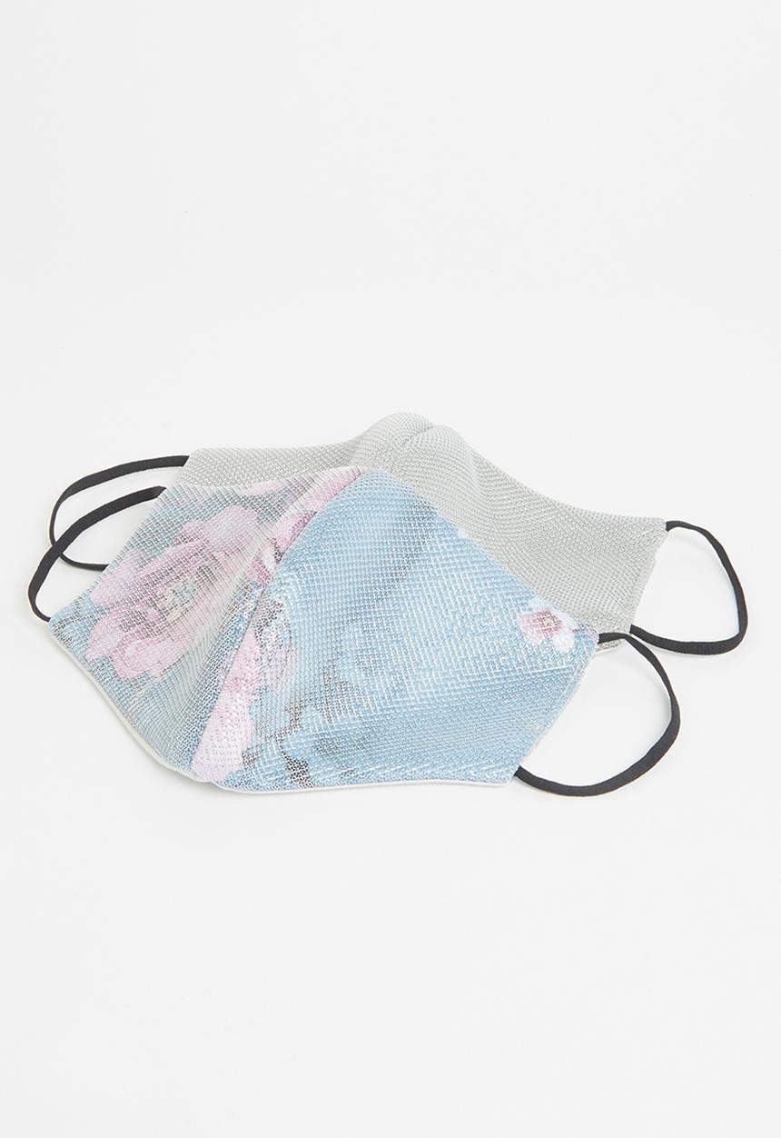 Superbalist - Sandwish scuba face mask - blue & silver
