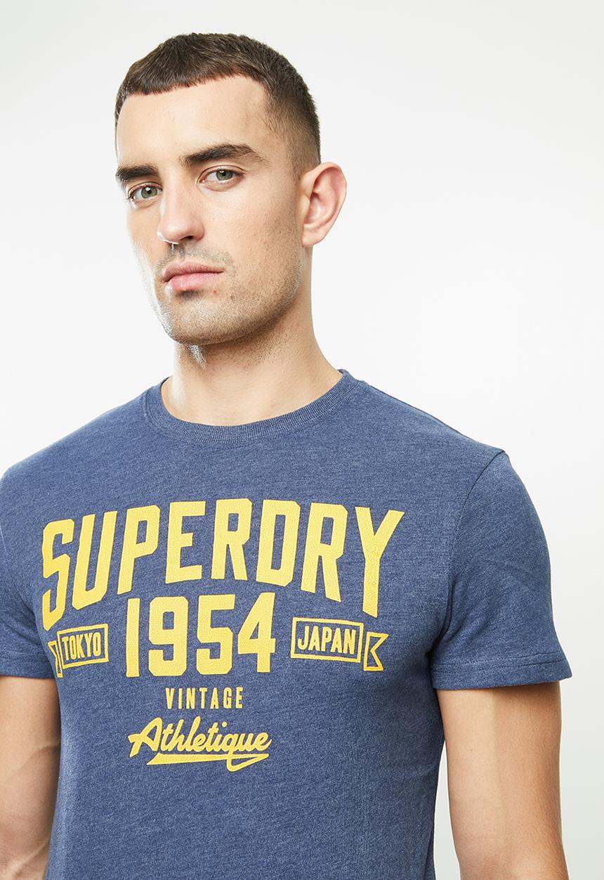 Superdry. - One colour tee - blue