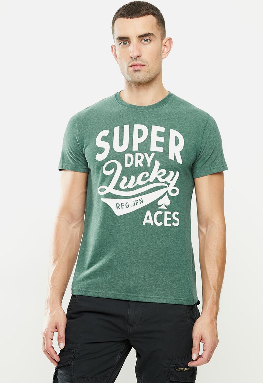 Superdry. - One colour tee - green