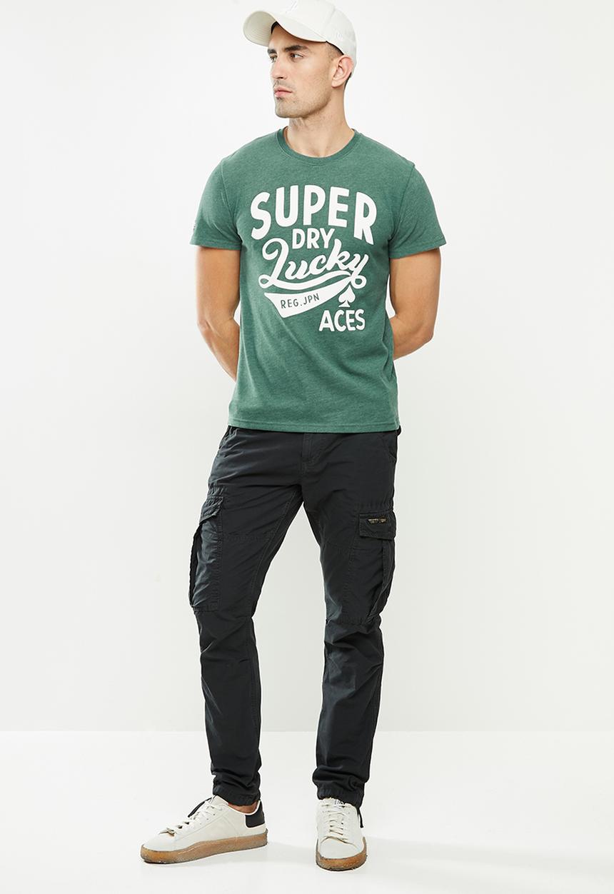 Superdry. - One colour tee - green
