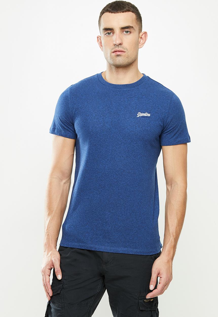 Superdry. - Ol vintage embroidered tee - blue