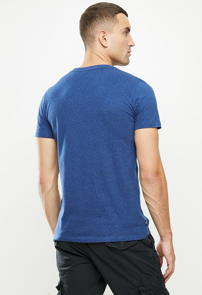 Superdry. - Ol vintage embroidered tee - blue