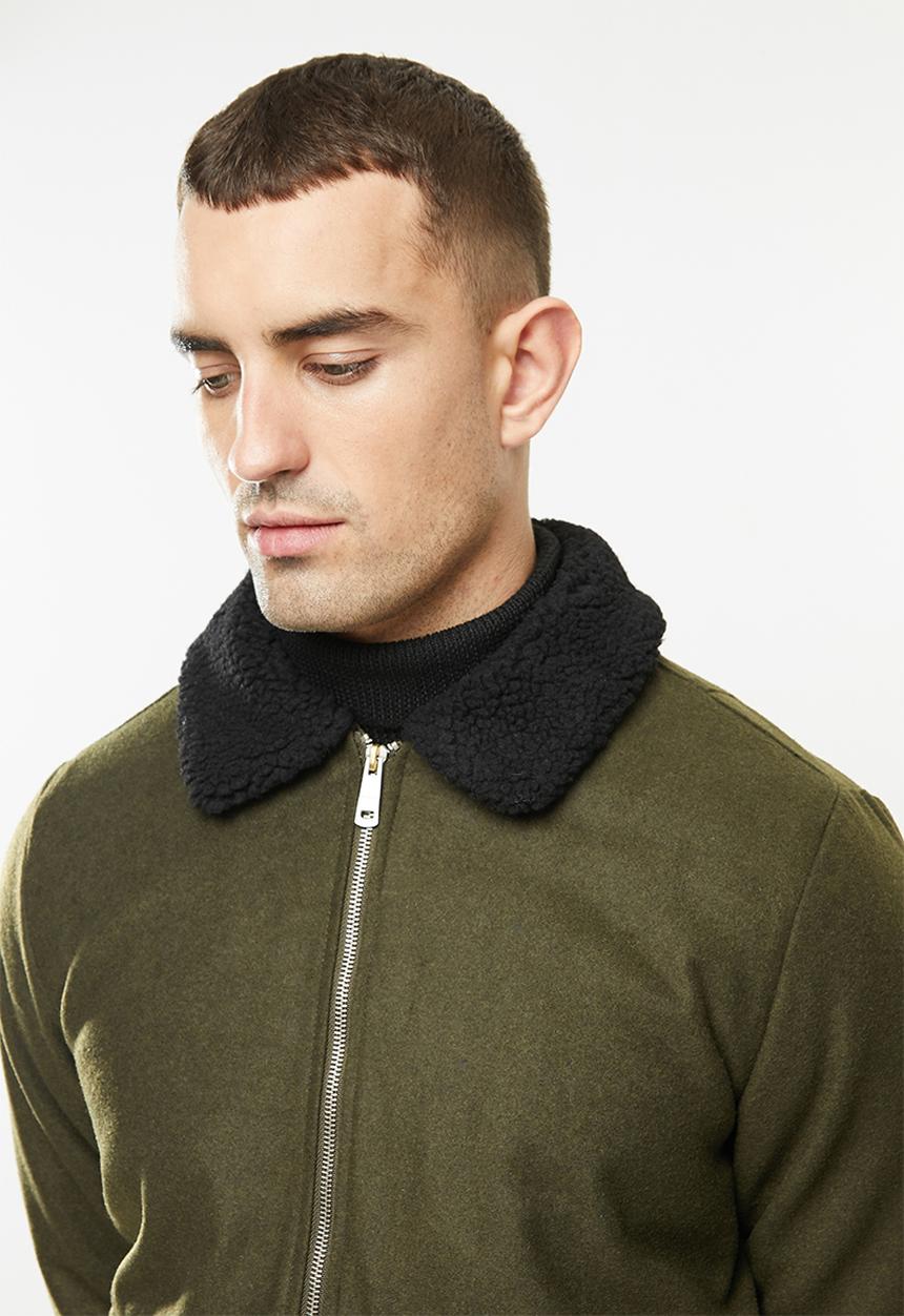 Brave Soul - Kershaw harrington jacket - olive 