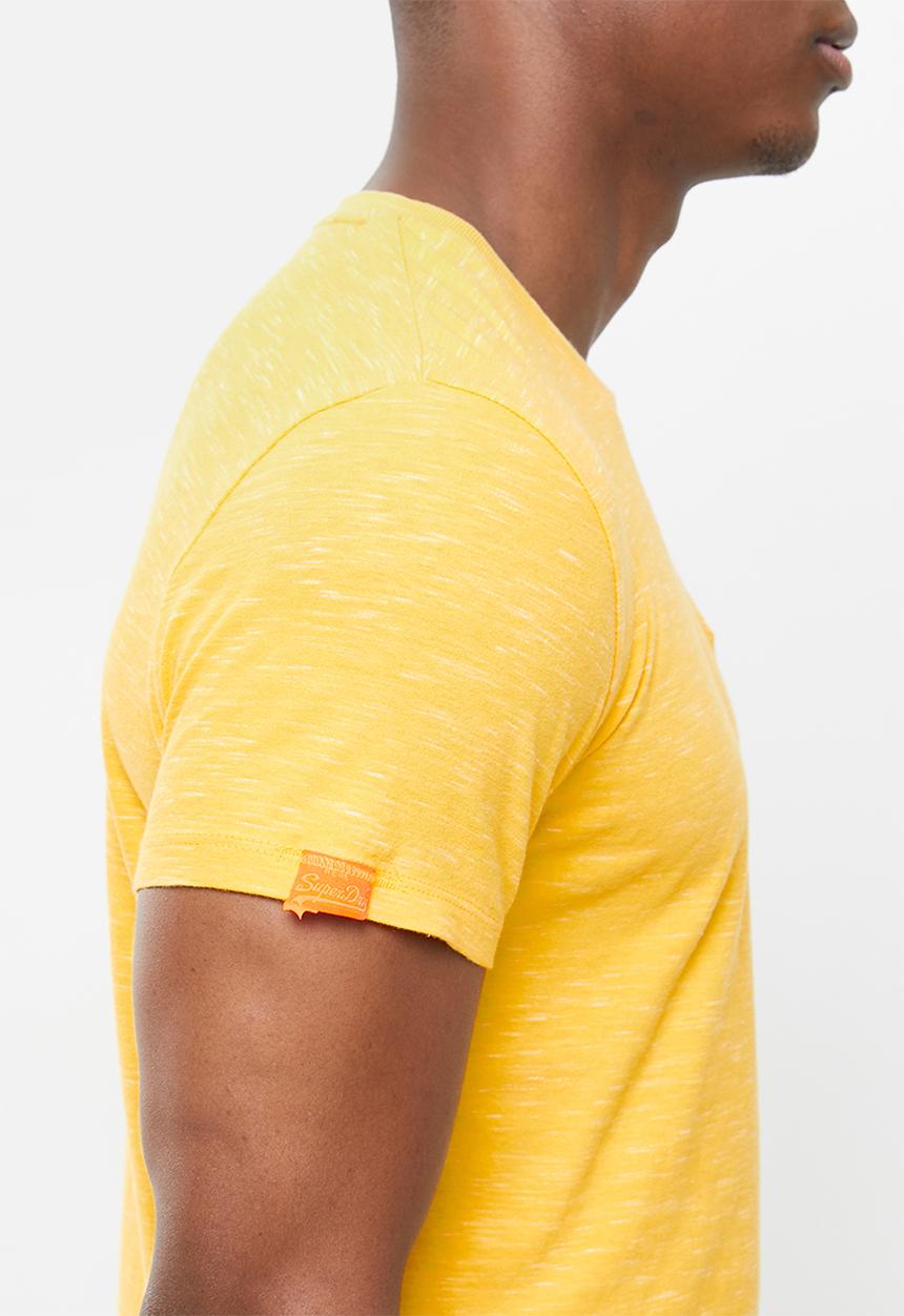Superdry. - Ol vintage emb crew tee - yellow