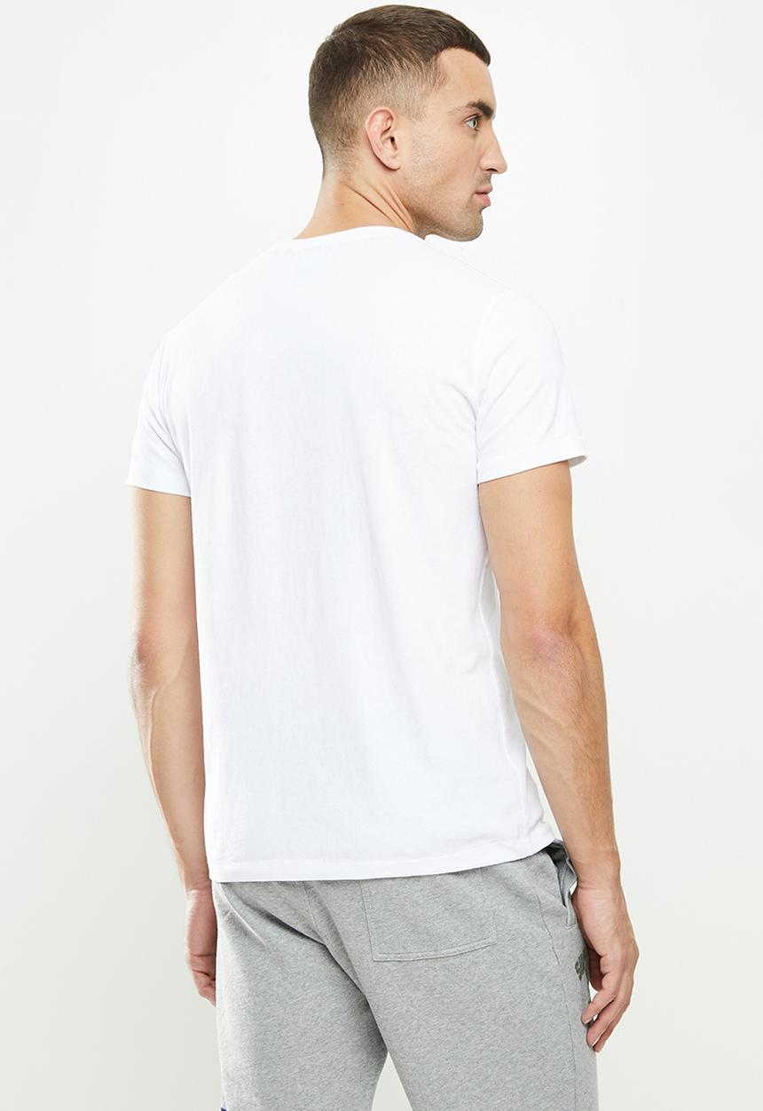 Superdry. - Denim goods co print tee - white