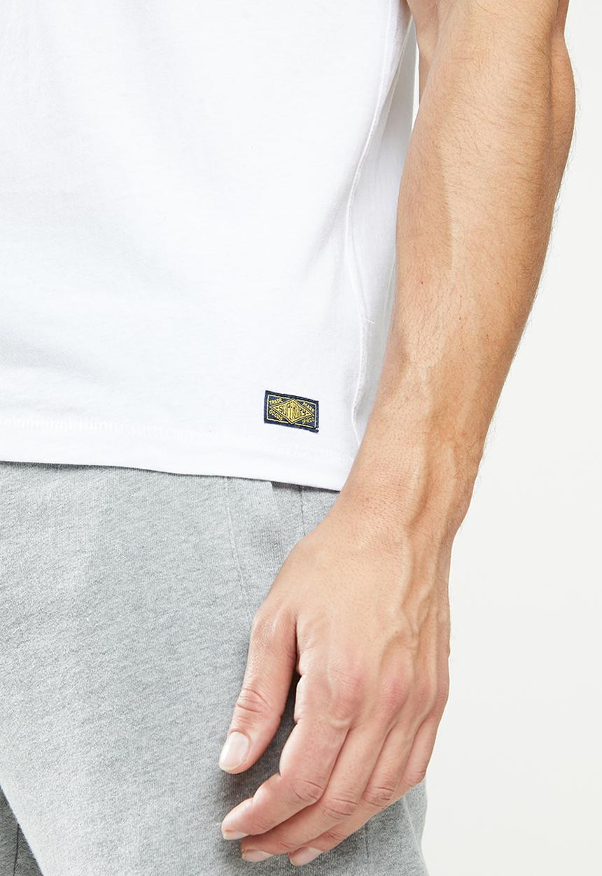 Superdry. - Denim goods co print tee - white