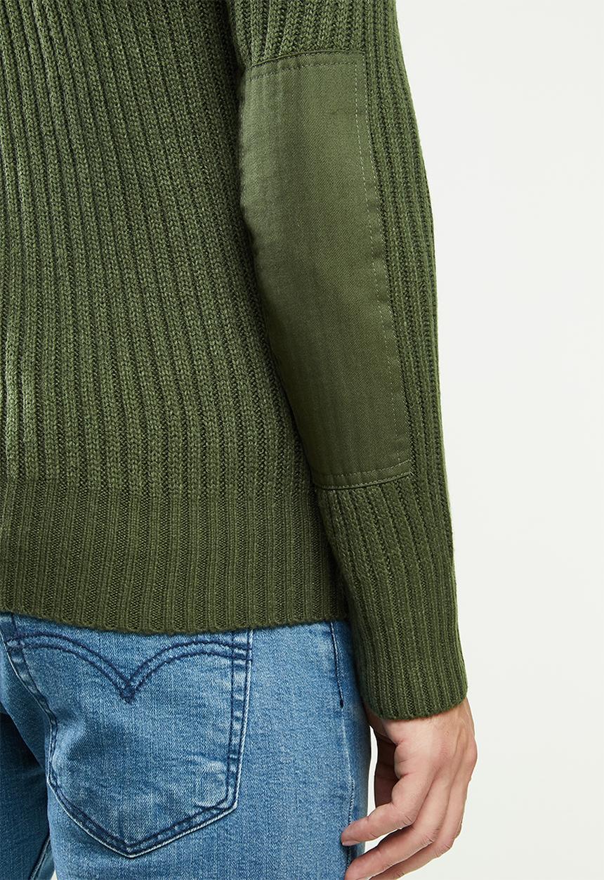 Brave Soul - Garraway knitwear - olive 