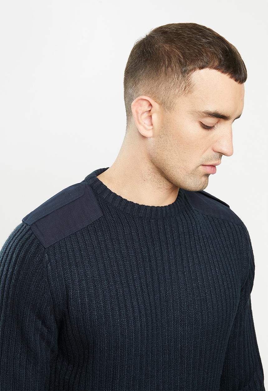 Brave Soul - Garraway knitwear - navy