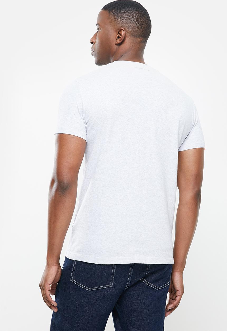 Superdry. - Ol vintage emb crew tee - grey