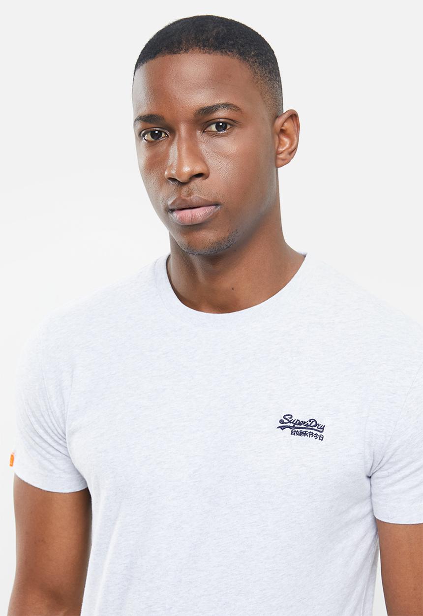 Superdry. - Ol vintage emb crew tee - grey