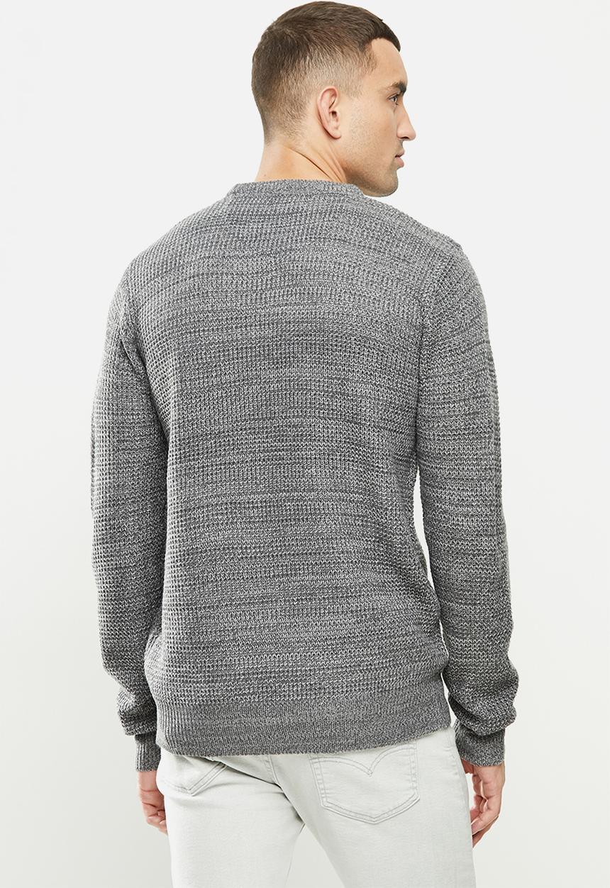 Brave Soul - Neutrone knitwear - grey