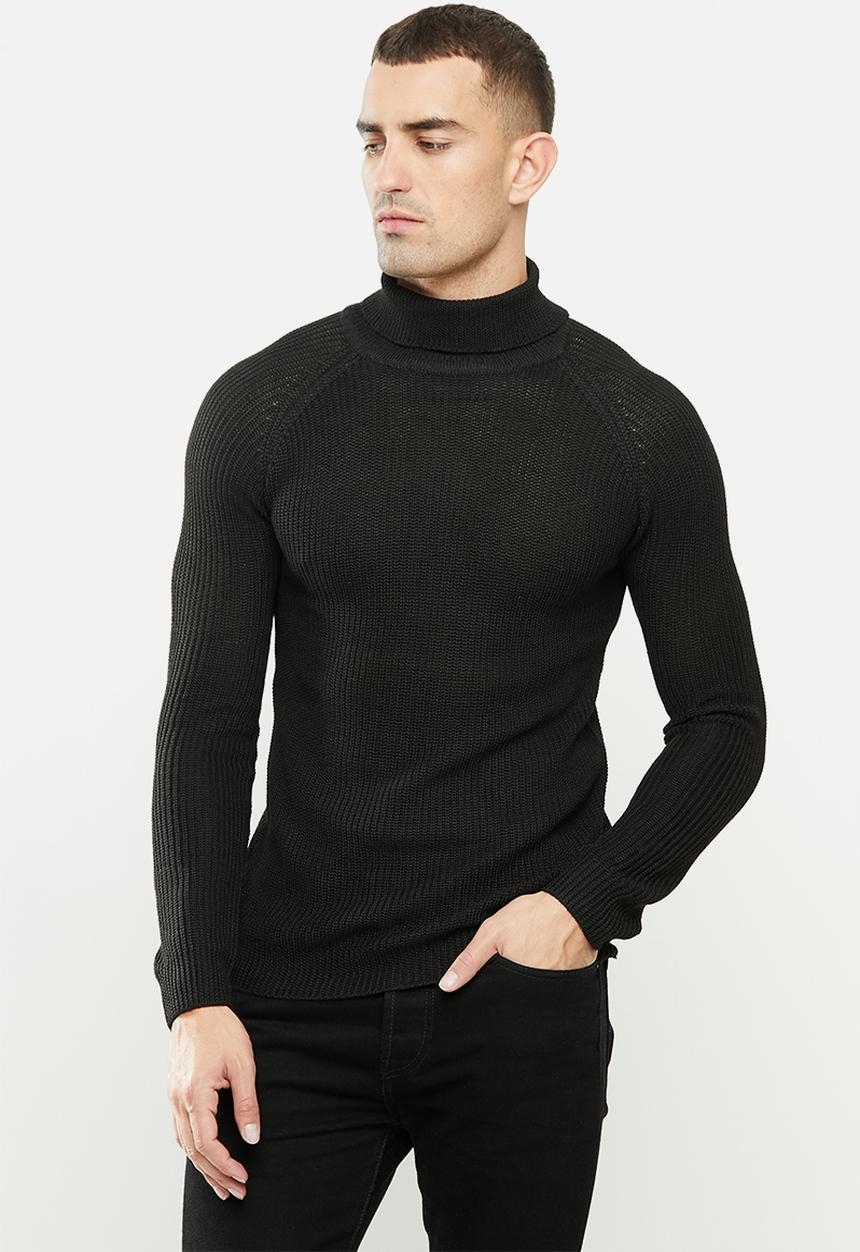 Brave Soul - Greenford knitwear - black