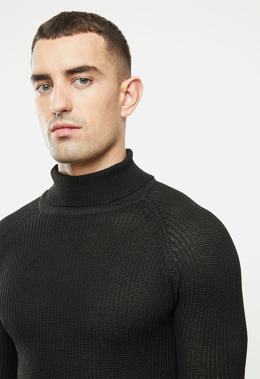 Brave Soul - Greenford knitwear - black