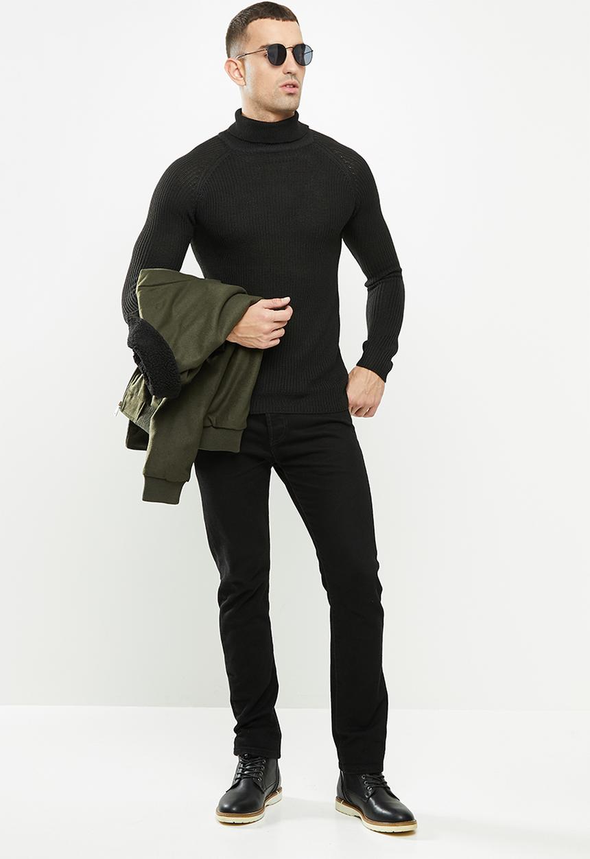Brave Soul - Greenford knitwear - black
