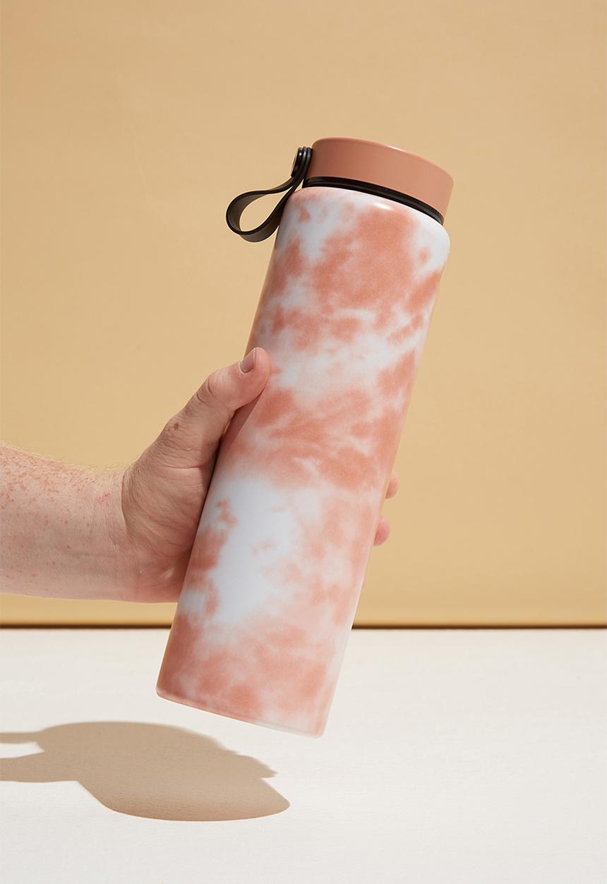 Typo - On the move metal drink bottle 1l - peach 