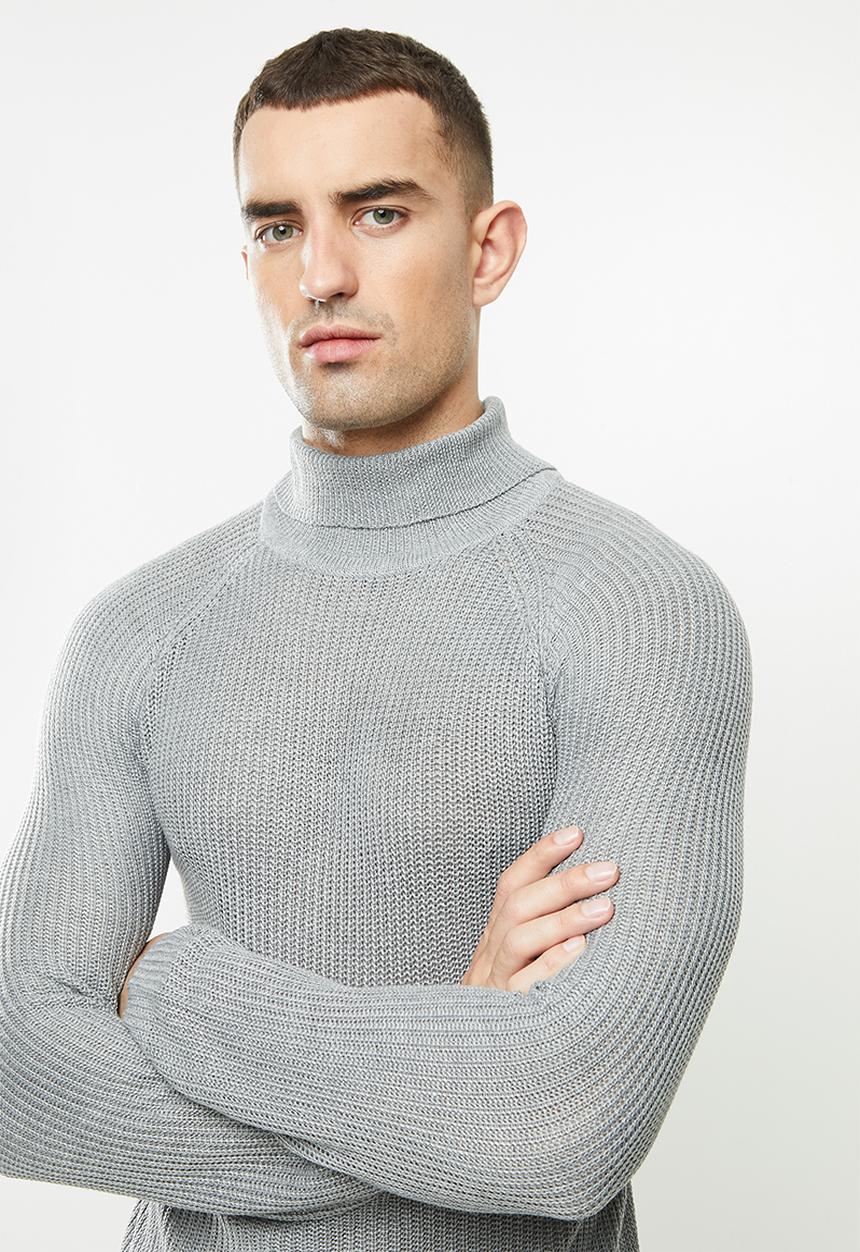 Brave Soul - Greenford knitwear - grey