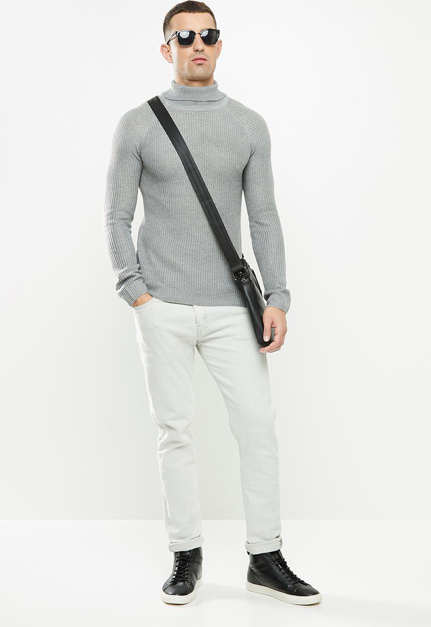 Brave Soul - Greenford knitwear - grey