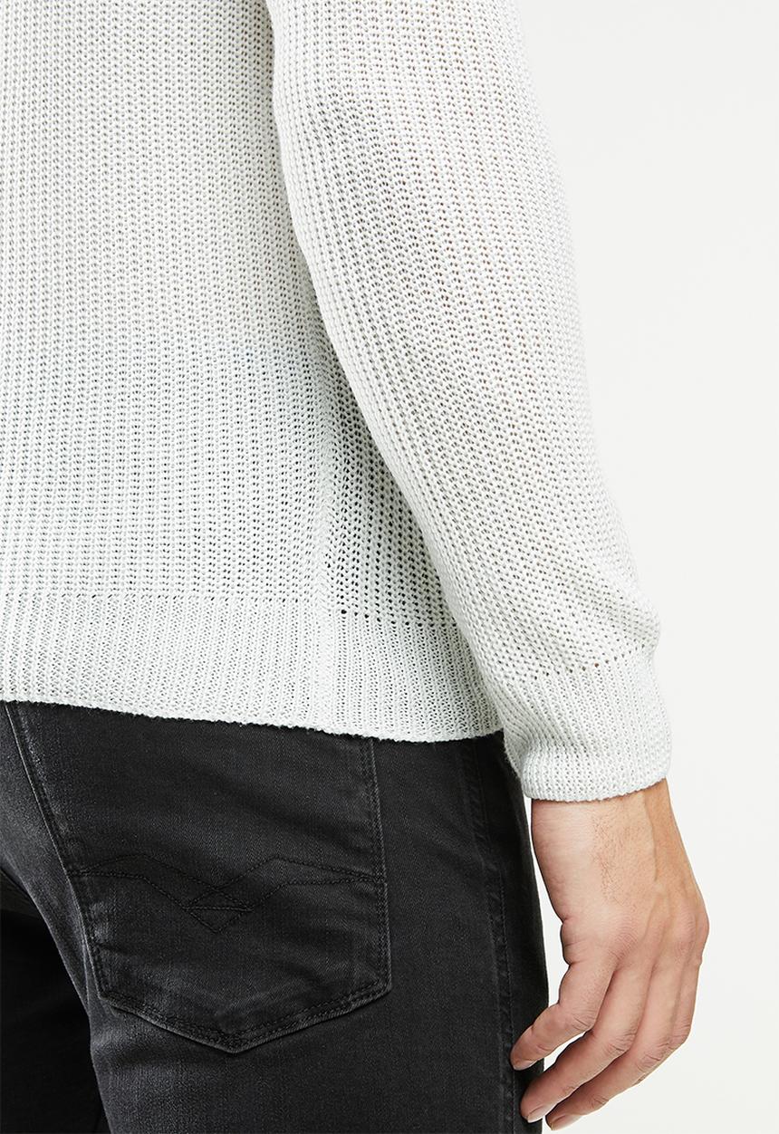 Brave Soul - Greenford knitwear - white