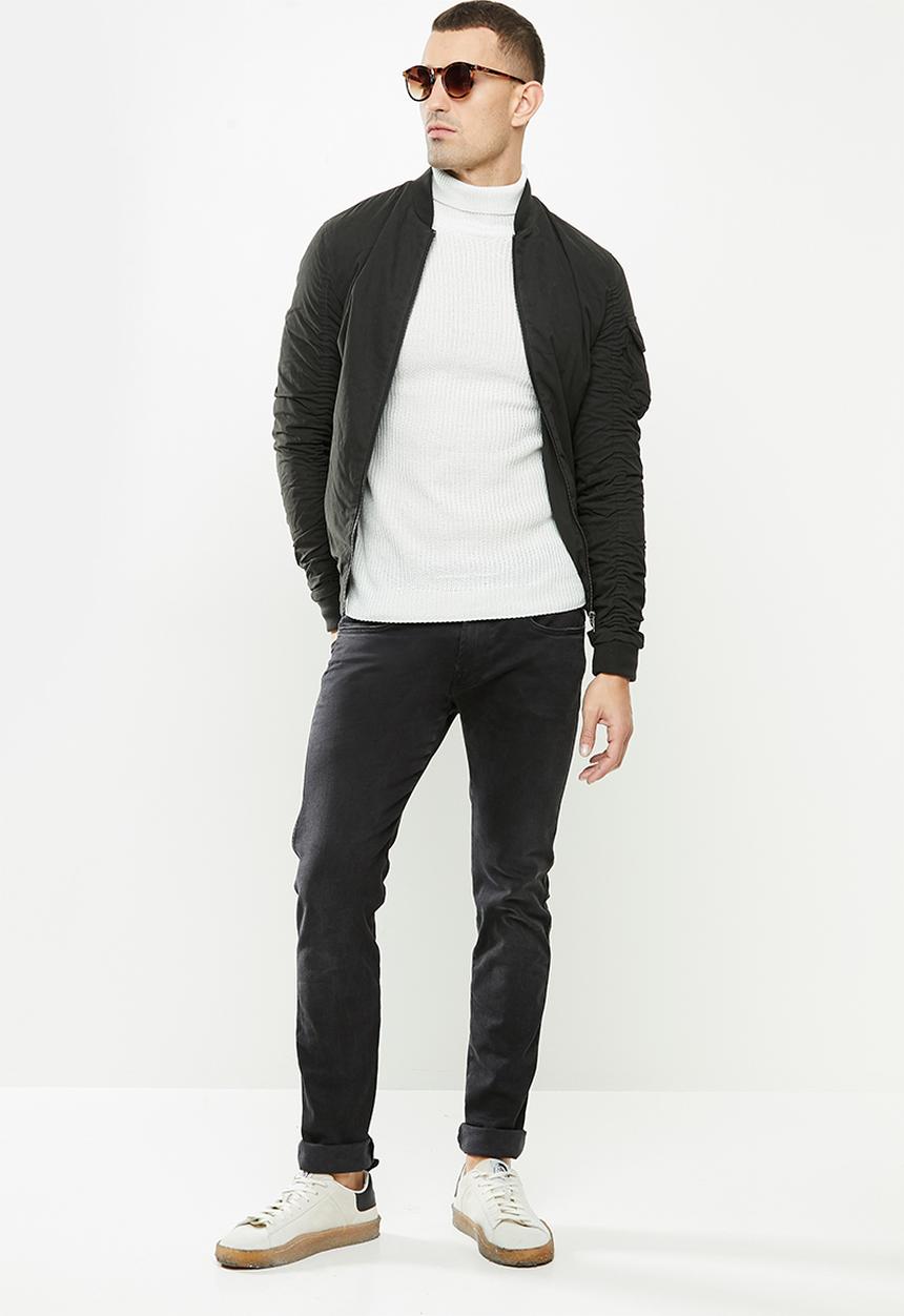 Brave Soul - Greenford knitwear - white