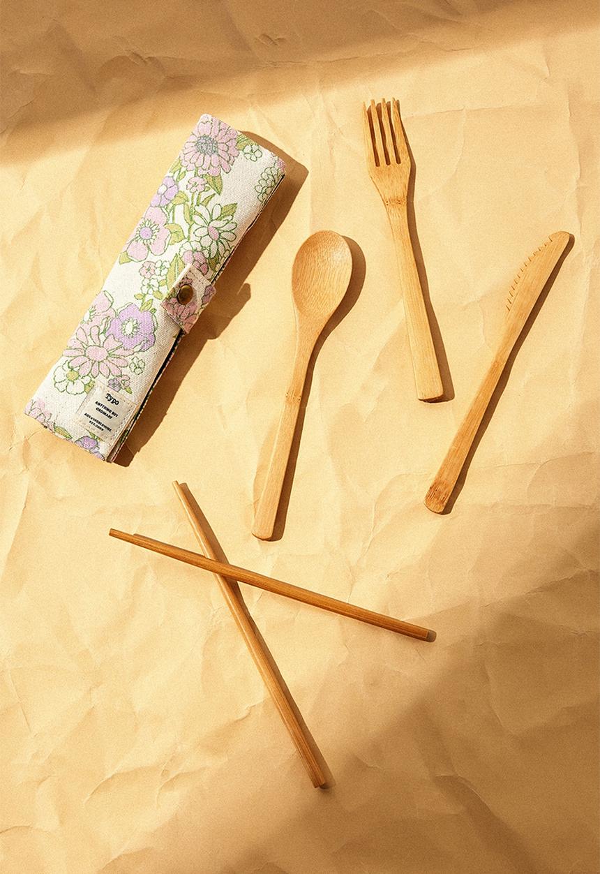 Typo - Cut my lunch cutlery roll - mint 