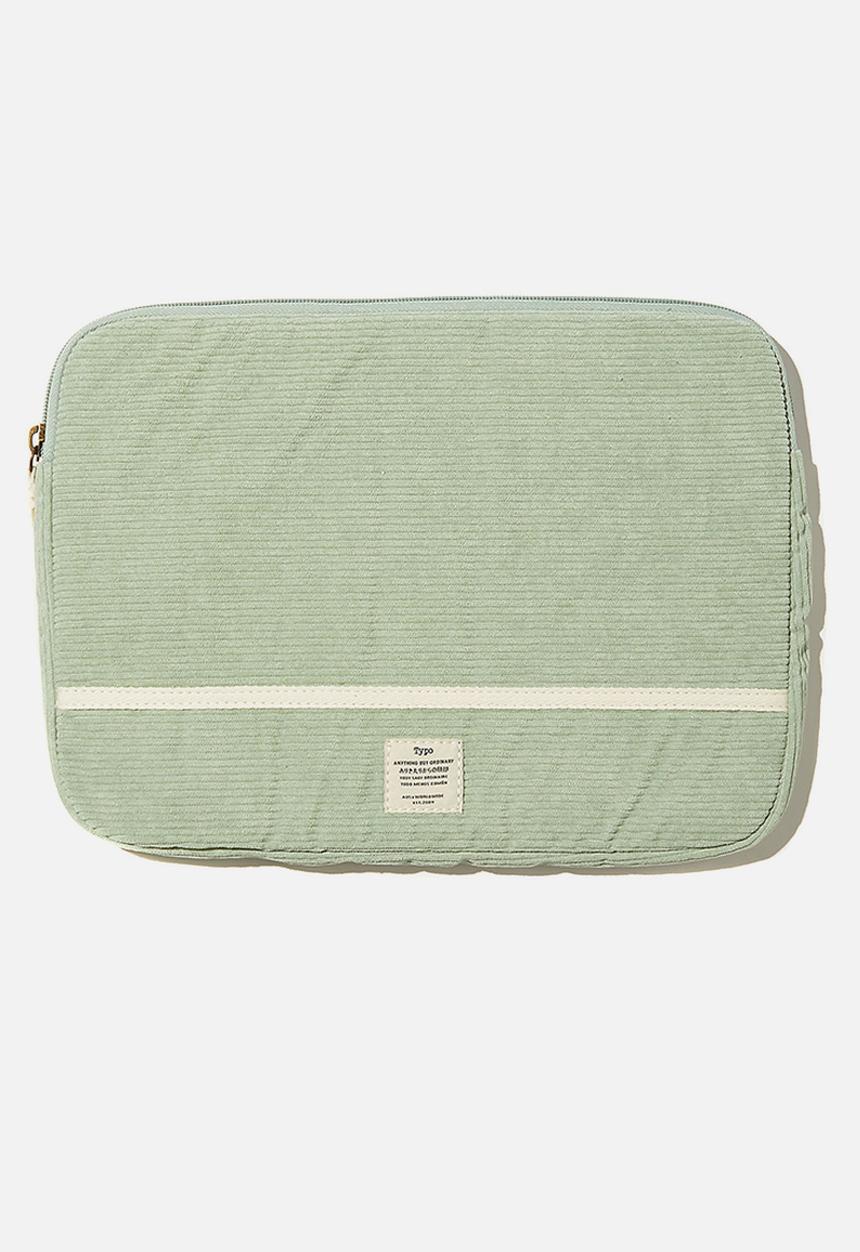 Typo - Take me away 13 inch laptop case - sage green 