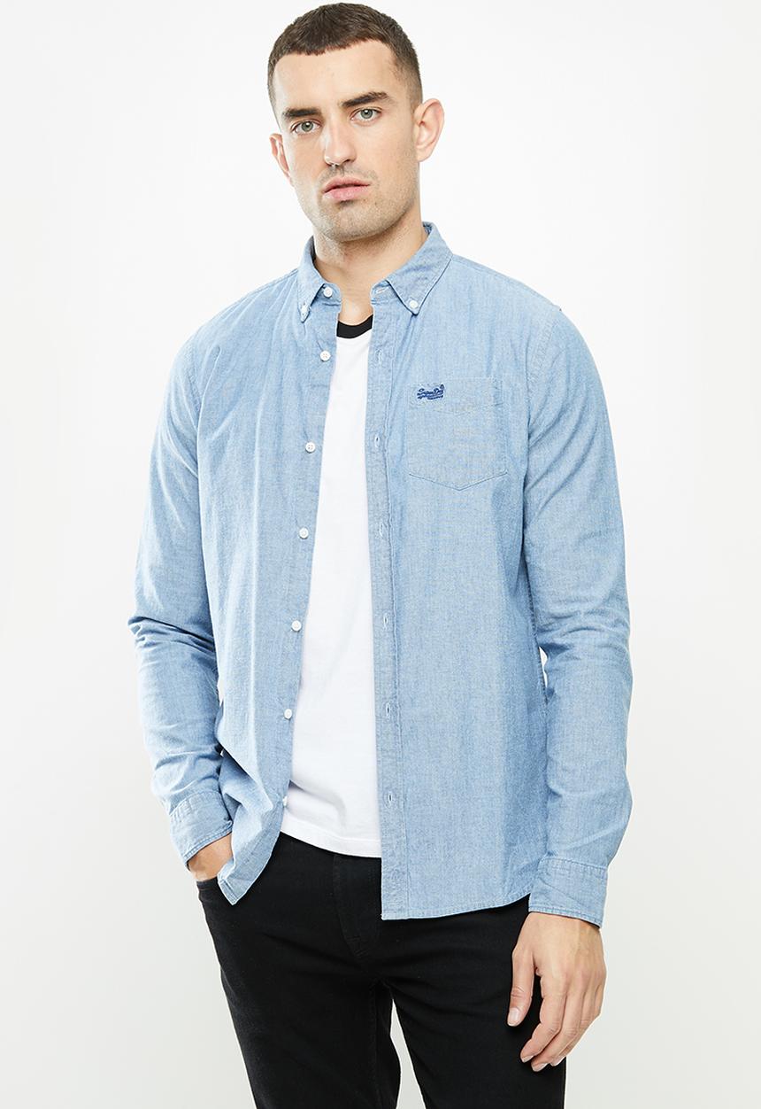 Superdry. - Classic university oxford - blue