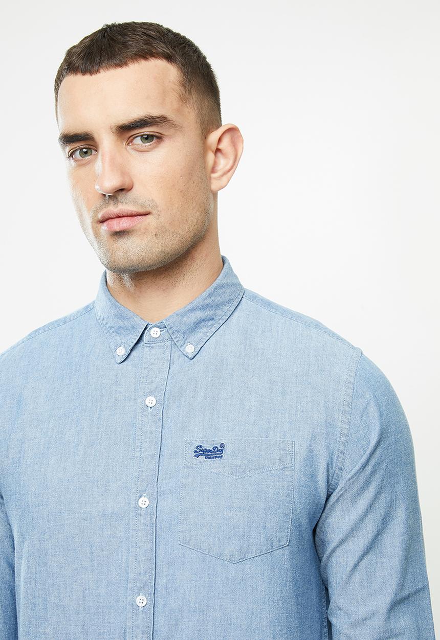 Superdry. - Classic university oxford - blue