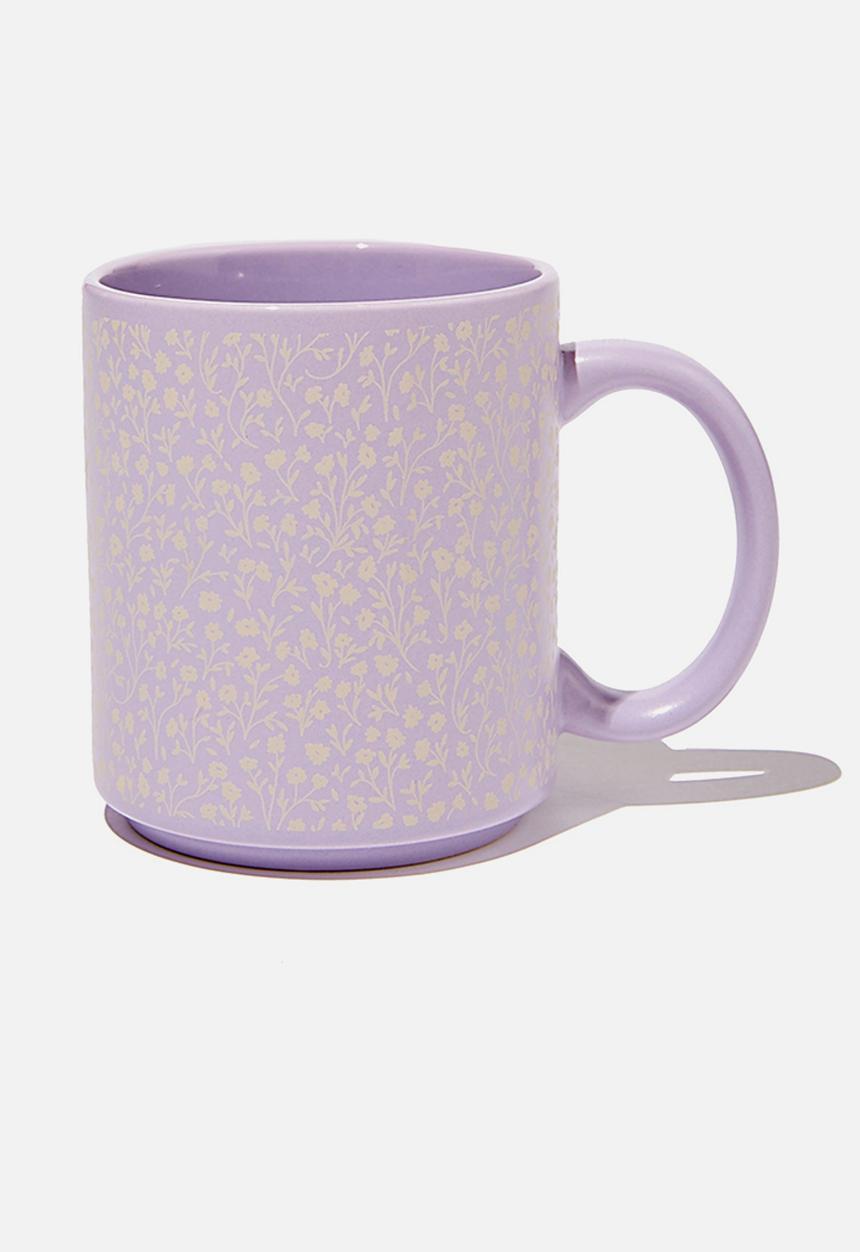 Typo - Daily mug - washed lilac meadow ditsy