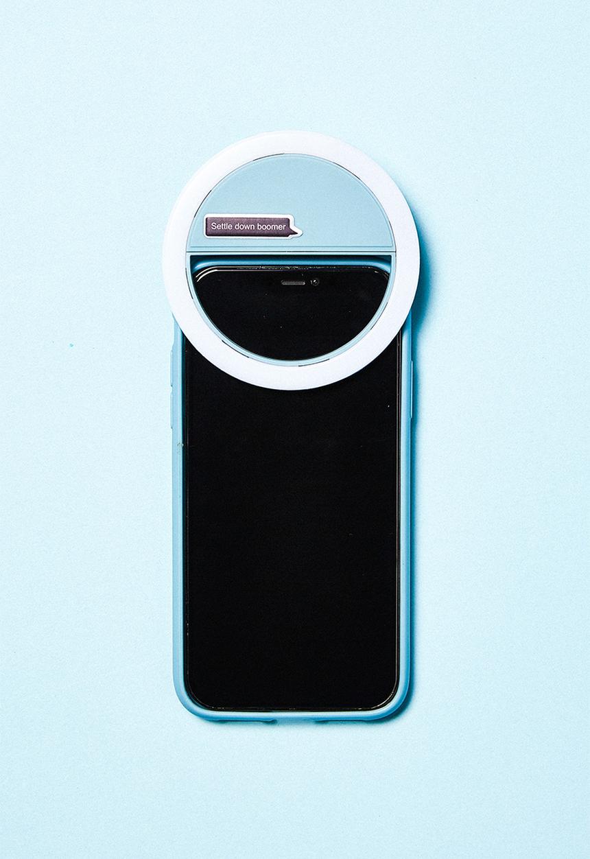 Typo - Phone ring light - dusty blue