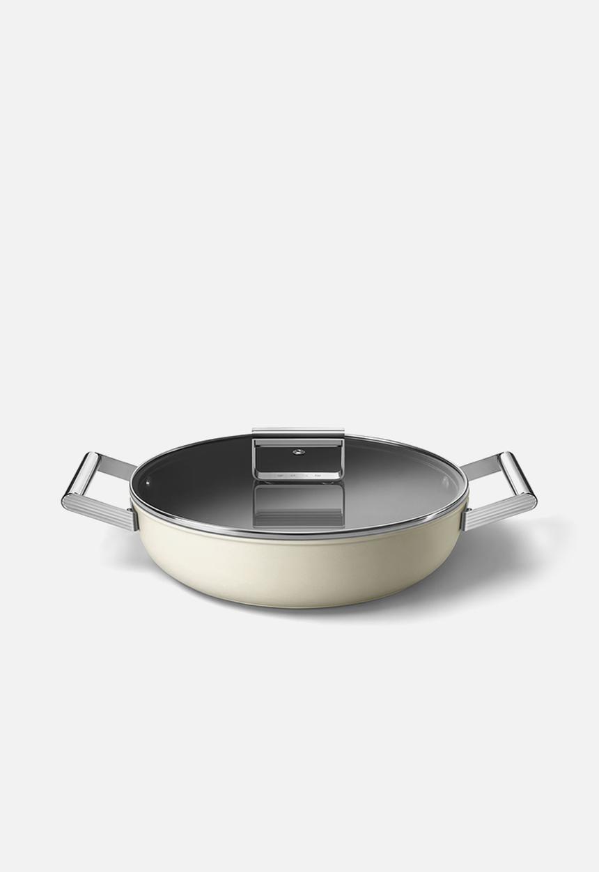 smeg - Skillet 28cm - cream