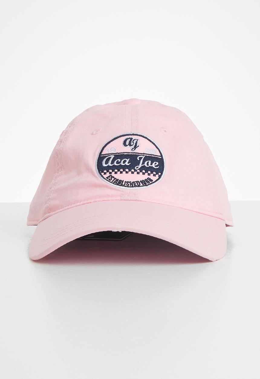 Aca Joe - Mens Aca Joe denim wash cap - pink 