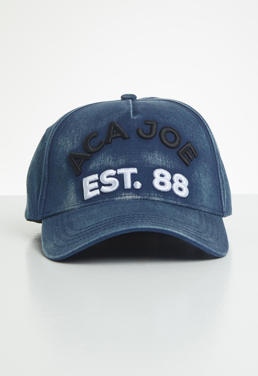 Aca Joe - Mens Aca Joe enzyme wash cap - navy