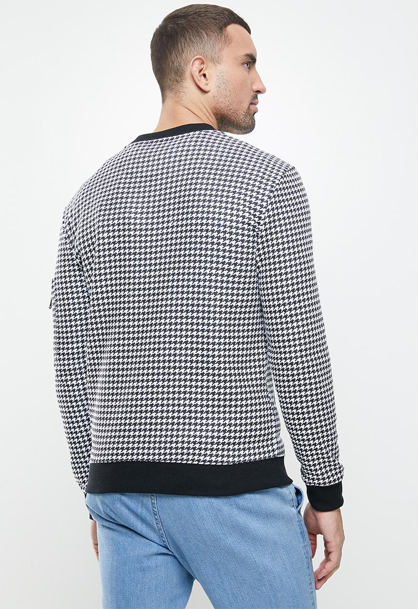 Brave Soul - Porter sweatshirts - white & black