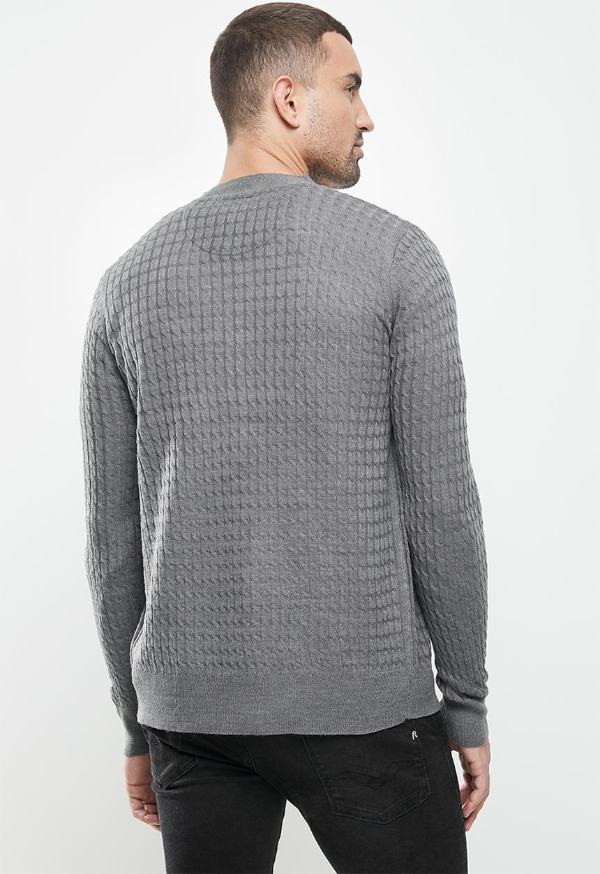 Brave Soul - Milforda knitwear - grey 