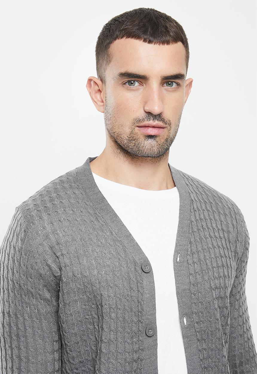 Brave Soul - Milforda knitwear - grey 