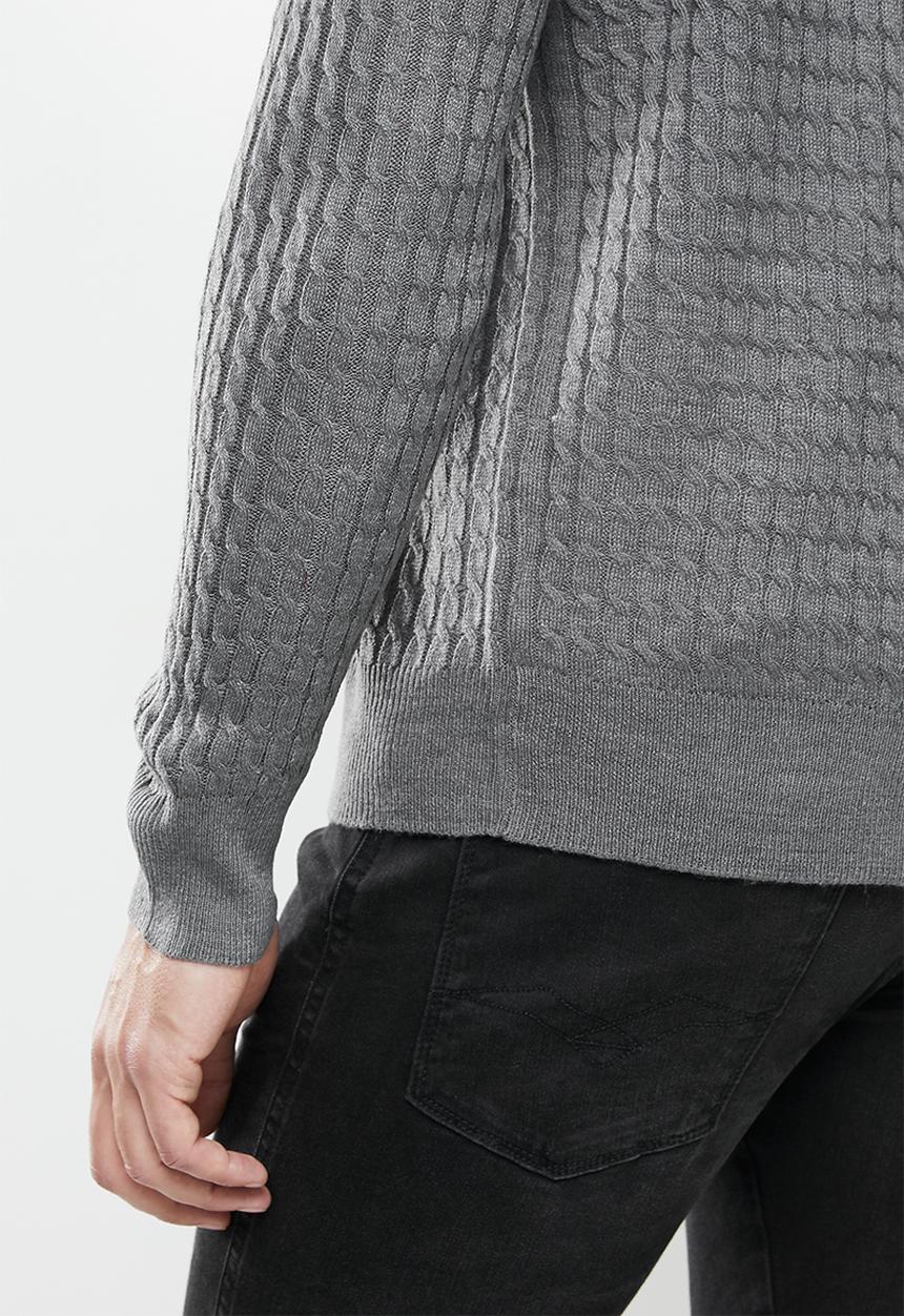 Brave Soul - Milforda knitwear - grey 
