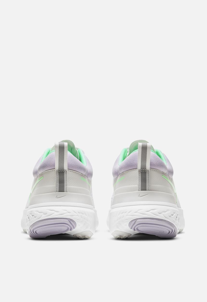 Nike - React miler 2 - platinum tint/green glow-white