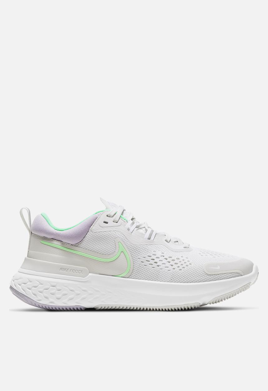 Nike - React miler 2 - platinum tint/green glow-white