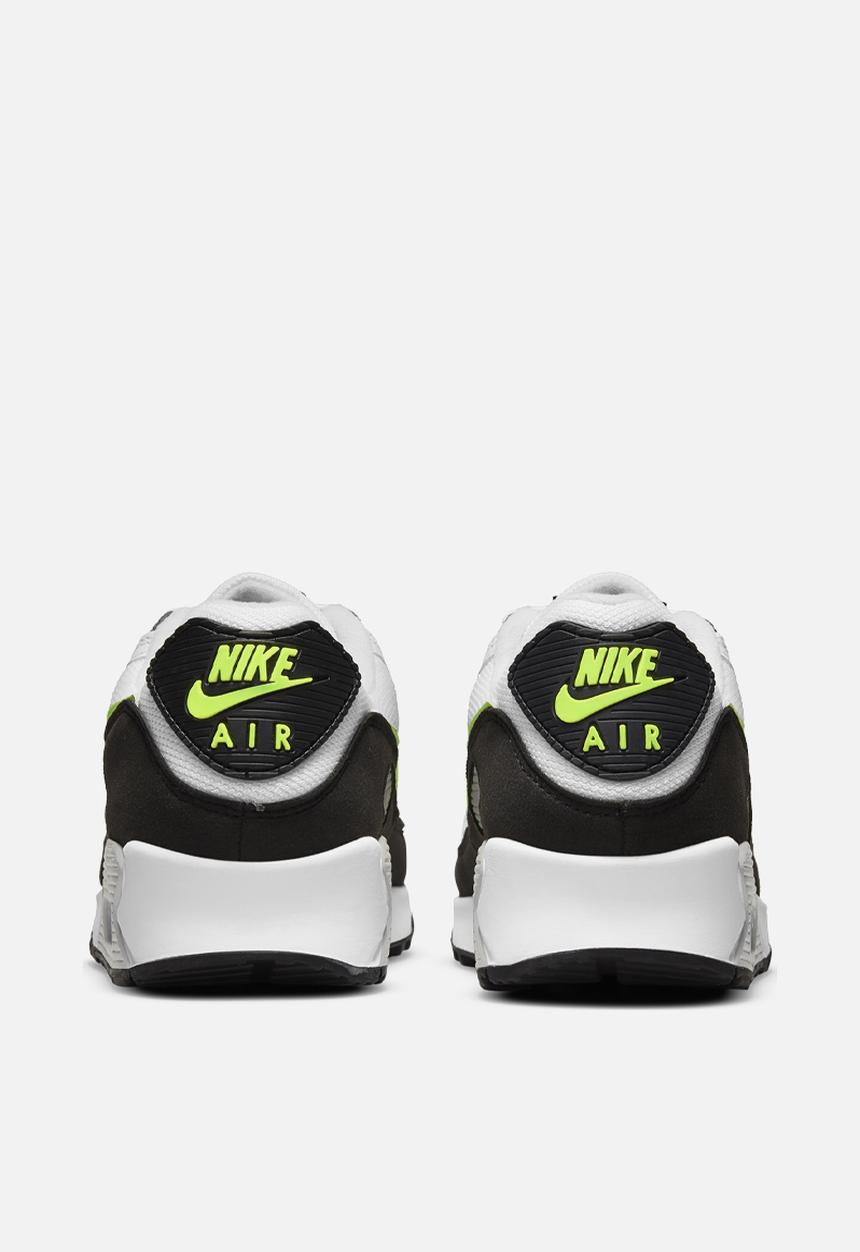 Nike - Air Max 90  - white/hot lime-black-neutral grey