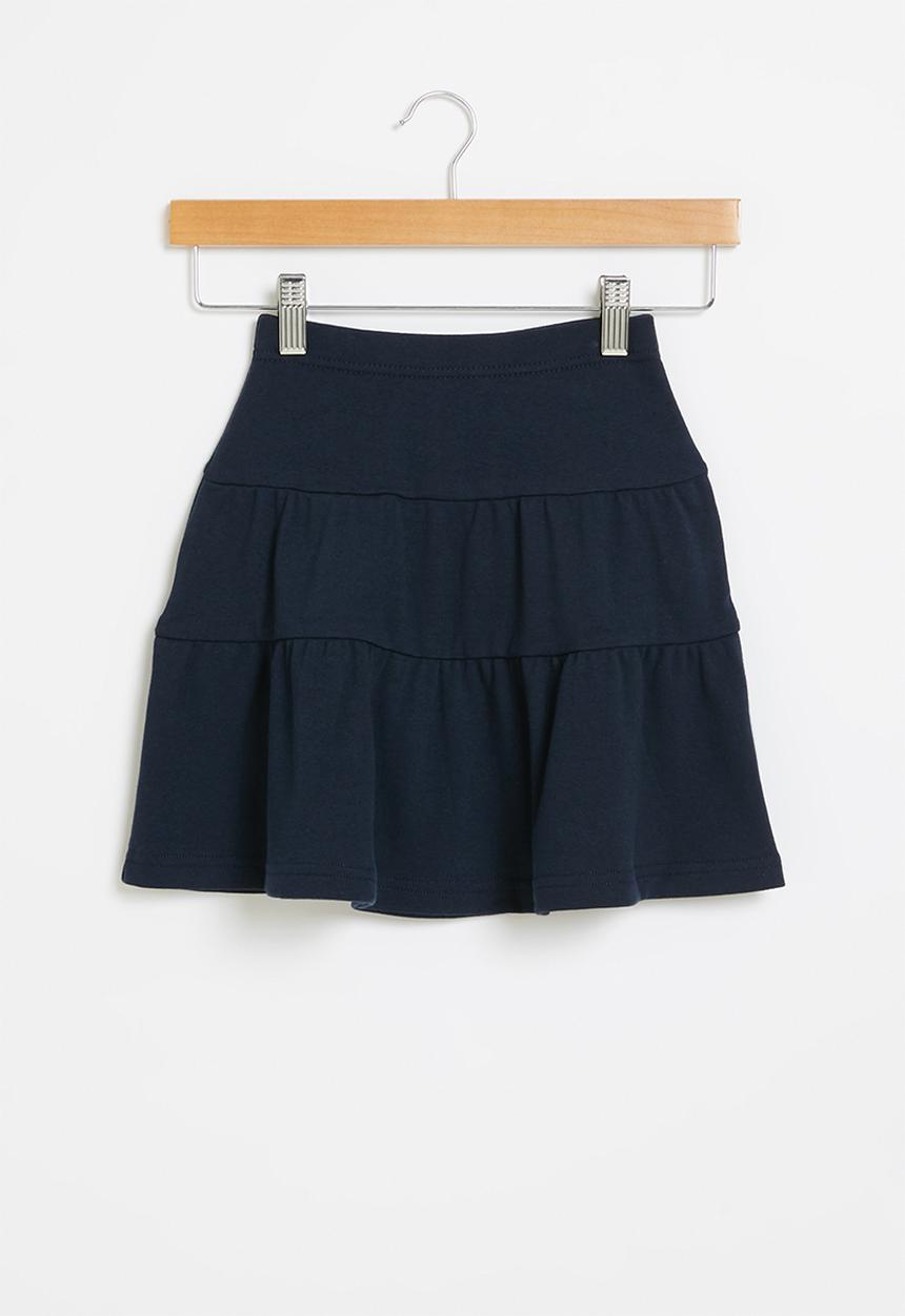 Pop Candy - Girls tiered skirt - navy