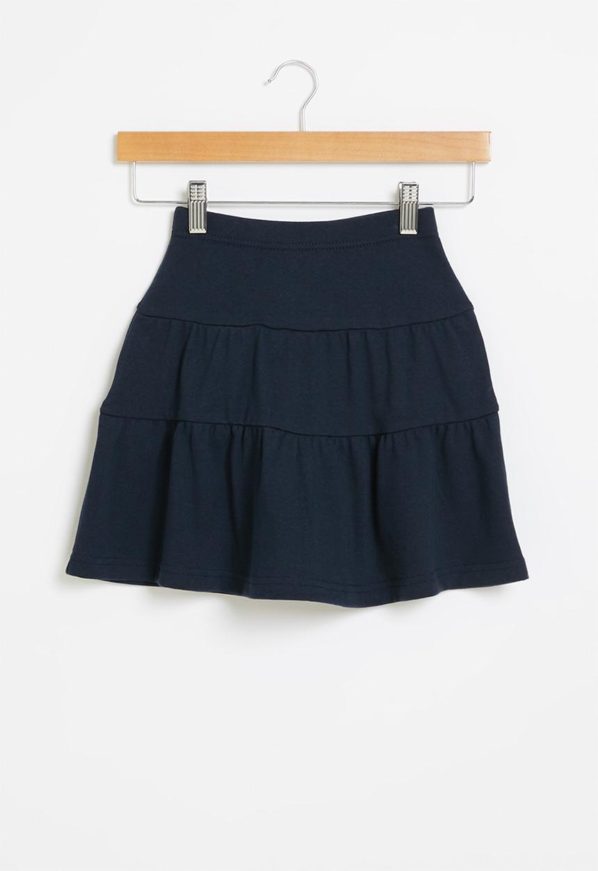 Pop Candy - Girls tiered skirt - navy