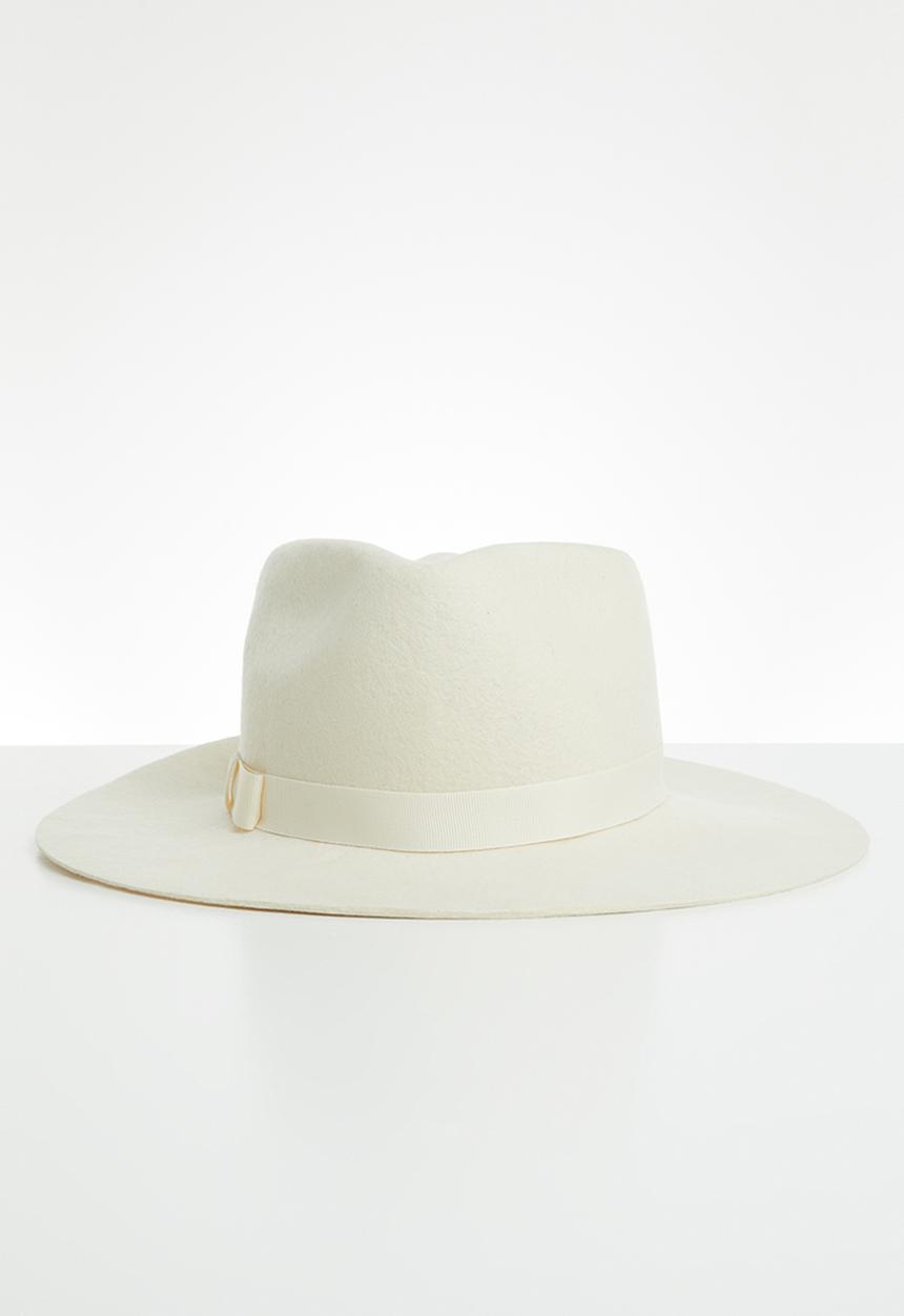 Freya Hats  - Leo wide brim hat - ivory